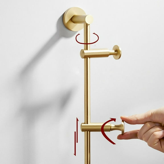 6 Hooks Coat Rack Hat Holder Clothes Robe Holder Rack Rotatable Adjustable Wall Hanger Hooks