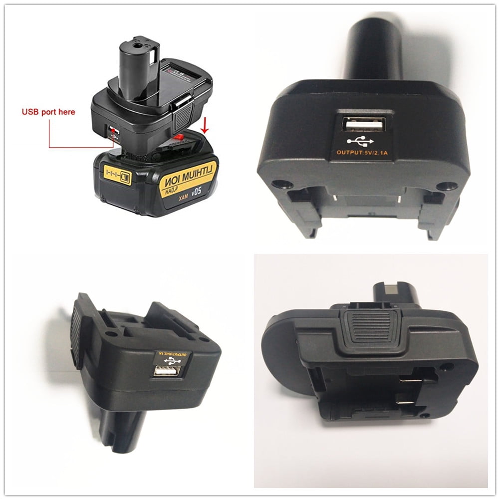 Semoic Dm18Rl Lithium Battery Convertor Adapter for Milwaukee Ryobi 20V//18V P108 Abp1801 Li-Ion Battery