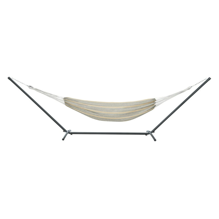 Classic Accessories Montlake Fadesafe Brazilian Hammock with Steel Stand Heather Grey Stripe Walmart