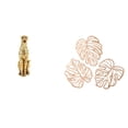 thumbnail image 1 of Figura de guepardo,Figura de guepardo dorado,adorno de escritorio moderno,Placa de pared con hojas de palma,Decoración de pared de madera con hojas de palma,Adorno de madera con decoración de, 1 of 8
