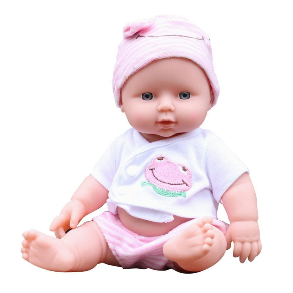 12 inch Lifelike Handmade Reborn Doll Newborn Lifelike Baby Girl Boy Soft Vinyl Silicone Baby