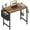 Rustic Brown, variant on 32 Inch Kids Girls Study Writing Desks for Bedroom, Simple Modern Laptop PC Little Side Table with Storage Bag Headphone Hook