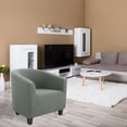 thumbnail image 7 of Specollect 1Pcs Chair Slipcover Stretch Barrel Chair Covers Jacquard Tub Chair Slipcovers Soft Spandex Armchair Sofa Cover Removable Couch Furniture Protector Arm Chair Cover for Living Room, 7 of 7
