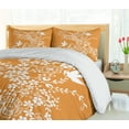 thumbnail image 5 of Ambesonne Orange Duvet Cover Sets, Japanese Tree Birds Art, 2-King, Marigold White, 5 of 7