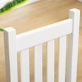 thumbnail image 4 of BplusZ Wood High Back Rocking Chair, White, 4 of 6