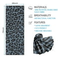 thumbnail image 2 of Black Leopard Pattern Hot Yoga Mat Towel Non Slip for Hot Yoga - Quick-Drying Yoga Mat Cover with 4 Corner Pockets with Travel Bag - Hot Yoga Towel Non Slip Grip Moisture Wicking Sweat 70"x26", 2 of 6