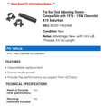 thumbnail image 2 of Tie Rod End Adjusting Sleeve - Compatible with 1976 - 1986 Chevy K10 Suburban 1977 1978 1979 1980 1981 1982 1983 1984 1985, 2 of 2