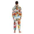 thumbnail image 4 of FORMRS Onesies Pajama for Adults Unisex Hoodie Winter Jumpsuit One Piece Sleepwear, Sizes S-2XL, Watercolor Tomatoes, 4 of 7