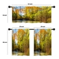 thumbnail image 4 of LALILO Kitchen Curtains and Valances Set of 3 36" Autumn Window Treatment Tiers for Window Decor, 4 of 5