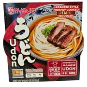Myojo Bowl Udon Variety Flavor (Original, Beef, Chicken, Hot&Spicy), 5.64oz, Pack of 6