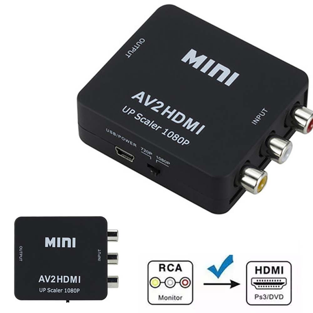 Durable 1080p/720p Switch Video Converter Mini Video Converter Box HDMI