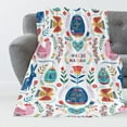 thumbnail image 4 of Matoen Easter Eggs Throw Blanket, Colorful Easter Decorations for Boys and Girls, Happy Easter Egg Flannel Throw Blanket, Super Soft Warm Easter Blanket for Couch Chair Sofa and Bed 39.4x51.2 inch, 4 of 6