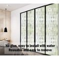 thumbnail image 3 of Window Film 35.4 x 157.5inch, Privacy Frost Window Sticker Removable Decorative lass Film Window Tint No lue Reusable Static Cling Window Decal, Cross Pattern for Home Office, 3 of 8