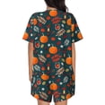 thumbnail image 3 of Xecao Autumn with Pumpkins print Swimsuit for women, Summer-ready, sporty style.Quick-dry fabric. Many sizes & colors., 3 of 9