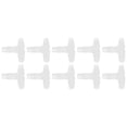 thumbnail image 4 of Empalmador de manguera NikouMX 10 piezas de 3 vías de plástico Junta de plástico Conexión de lengüeta para manguera, 4 of 8