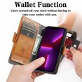 thumbnail image 2 of Mantto Case for Motorola Moto G Pure with RFID Blocking Credit Card Holder, Premium PU Leather Retro Magnetic Clasp Flip Folio Case Wallet Pocket Kickstand Shockproof TPU Interior Case, Lightbrown, 2 of 6