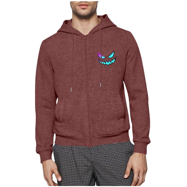 Ceisia Men's Hooded Zipper Closure Functional Pockets Gift Casual Style Coat - 60%Polyester-5%Spandex-35%Cotton for Daily & O utdo...