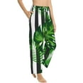 thumbnail image 2 of Uemuo Palm Greenery Pattern Women's Wide Leg Palazzo Lounge Pants with Pockets Light Weight Loose Comfy Casual Pajama Pants-X-Large, 2 of 9