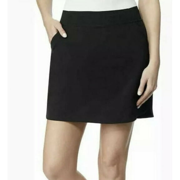 32 DEGREES Womens Flowy Woven Skort Size: L, Color: Black