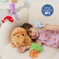 thumbnail image 2 of MorisMos 18" Tie-staining Brown Walrus Stuffed Animal Mommy Walrus and Baby Starfish/Lobster/Crab/Squid Plush Toys, 2 of 8