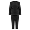 thumbnail image 6 of Delayuji Women's Pajamas Sets Winter Soft Fleece Warm Pajamas Set Flannel Pajamas Sets Loungewear Sleepwear Winter Outfits, 6 of 6
