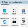 thumbnail image 2 of HP 15.6" Touchscreen Laptop for Students, Laptop Computers with 32GB RAM, 1TB SSD, Intel Core i3-1215U (Beat i5-1135G7), Intel UHD Graphics, WiFi, Bluetooth, Windows 11 Home, Cleaning Brush, Silver, 2 of 5