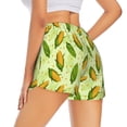 thumbnail image 3 of Goofa Fresh Corn Printed Women 2 in 1 Running Shorts,Quick Dry Athletic Workout Shorts,High Waisted Athletic Shorts with Liner Pockets-Medium, 3 of 9