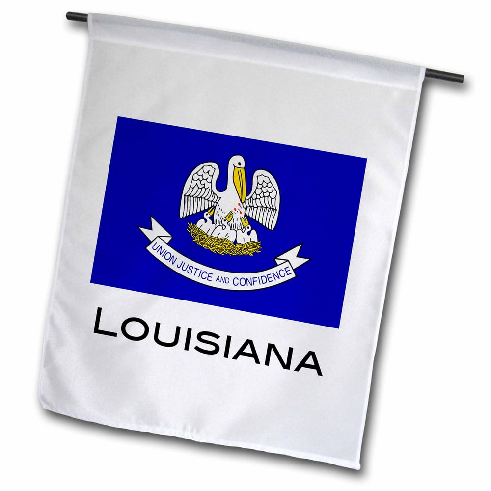 3dRose Louisiana State Flag Garden Flag, 12 by 18inch