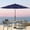 Navy Blue, variant on ACEGOSES 10ft LED 3 Tiers Patio Market Umbrella Outdoor with Ventilation for Garden, Deck and Pool,Black