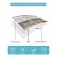 thumbnail image 5 of Quilts Twin XL Size, Turquoise Brown Soft Comforter Bedding Set for Bed, Vintage Country Ombre Wooden Grain Lightweight Quilted Bedspread with Pillow Cover(2 Pieces) for All Season, 68x98 Inch, 5 of 6