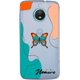 thumbnail image 1 of czcpp-INSTACASE Funda Compatible con Moto E4 Personalizada con Tu Nombre Mariposa Rosa y Verde, Protector Compatible con Moto E4 Personalizado, Case Mariposa Antigolpes TPU, 1 of 4