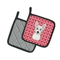 thumbnail image 2 of Westie Hearts Pair of Pot Holders, 2 of 2