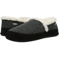 thumbnail image 6 of acorn women's moc with premium memory foam moccasin, dark charcoal heather ragg wool, large, 6 of 7