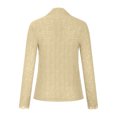 thumbnail image 4 of Tenues pour Femmes Mode Chaudes Amples Blouse à Manches Longues Col Rond Chandail Décontracté Hauts Blouses Tenues de Travail en Liquidation, 4 of 7