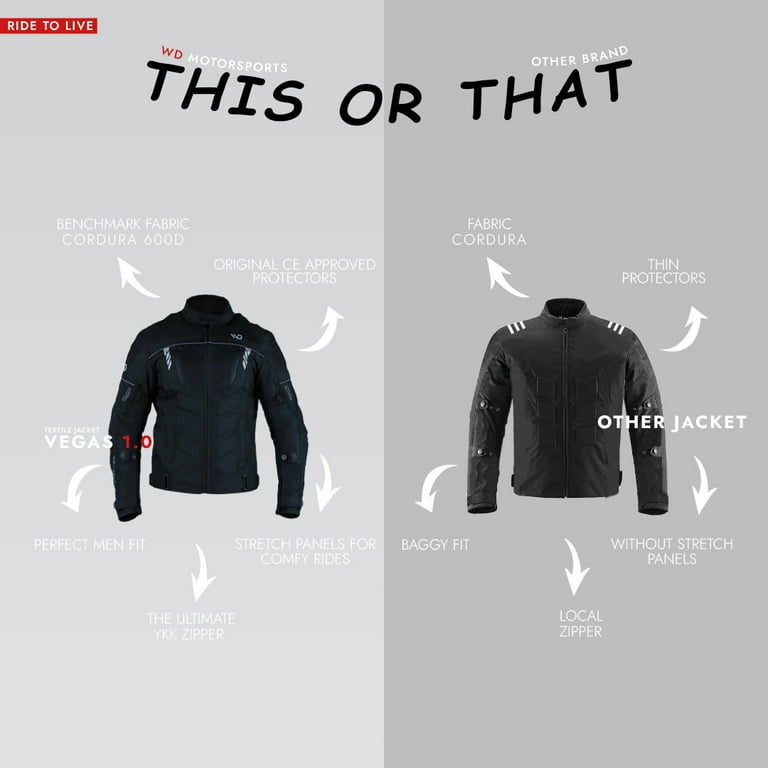 WD Men's Waterproof Motorcycle Jacket – Motorbike Riding WD Men's Waterproof Motorcycle Jacket – Motorbike Riding