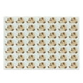thumbnail image 1 of Dog Lover Cutting Board, Stuffed Toy Design Plaything Digitally Composed Animal Sitting Position, Decorative Tempered Glass Cutting and Serving Board, Large Size, Beige Brown, by Ambesonne, 1 of 1