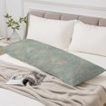 thumbnail image 6 of Teal Green Flower Body Pillow Cover 20 x 60 Inch Decorative Pillow Cover Abstract Floral Leaf Boho Vintage Lumbar Pillowcase Seasonal Rectangle Cushion Case for Couch Sofa Bed Living Room, 6 of 9