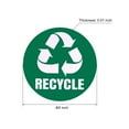 thumbnail image 2 of Unique Bargains Recycle Sticker Trash Can Labels 5 Inch Self-Adhesive Recycling Vinyl Green & Black, 8 Count, 2 of 6