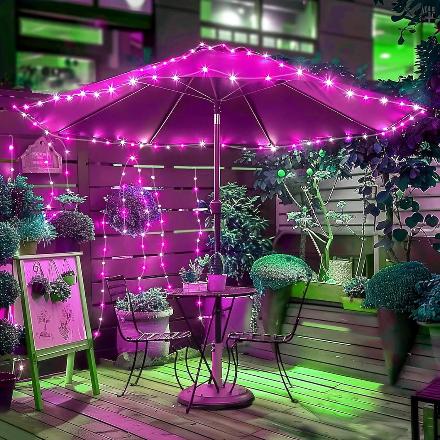 Rope String Lights, Waterproof 8 Mode/Battery Christmas Lights,String Lights Outdoor Indoor for Trampoline Camping Canopy Tent Deck Decor