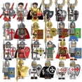 thumbnail image 2 of XH Medieval Solider Golden Temple Empire Knight Roman Gladitor Legion Soldiers Bloques De Construcción Figuras Juguete X0348 X0316 X0320, 2 of 4
