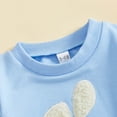 thumbnail image 7 of oqasdz Toddler Girl Outfits Easter Bunny 2 Piece Set Long Sleeve Tracksuit for Baby Kids Boys Holiday Party Clothes Sets, 7 of 7