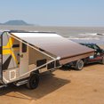 thumbnail image 3 of ALEKO Retractable RV Awning 10X8 ft Camping Waterproof Vinyl Canopy Brown Fade, 3 of 13