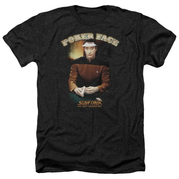 Star Trek - Poker Face - Heather Short Sleeve Shirt - Medium