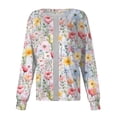 thumbnail image 2 of Domzest 2026 Womens Scrub Jacket Long Sleeve Button up Plus Size Medical Scrub Top Floral Print Nurses Working Uniforms Clearance Scrubs Sets Dark Blue L, 2 of 6