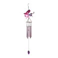 thumbnail image 2 of Campana de viento de Energía Solar Sunnimix mariposa Metal tubo Windchime Rosa, 2 of 8
