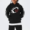 thumbnail image 5 of Girls Y2k Football Sweatshirt Cute Rugby Graphic Hoodies Pullover Football Season Long Sleeve Oversized Tops with Pockets, 5 of 7