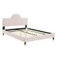 thumbnail image 3 of Modway Aurora Performance Velvet King Bed in Pink, 3 of 10