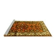 thumbnail image 2 of Ahgly Company Machine Washable Indoor Round Persian Yellow Traditional Area Rugs, 4' Round, 2 of 4