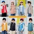 thumbnail image 2 of Kids Boys and GirlsFull Zip Sleeveless Hooded Vest Basic Zipper Tank Tops Sweatshirt with Pockets 2-12T, 2 of 9