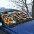 thumbnail image 3 of FOR U DESIGNS Yorkshire Terrier Pattern Car Windshield Cover for Ice and Snow Waterproof Auto Windshield Snow Cover Winter Frost Hail Protector for Truck SUV Van (55.9 x 37.7 inches), 3 of 6
